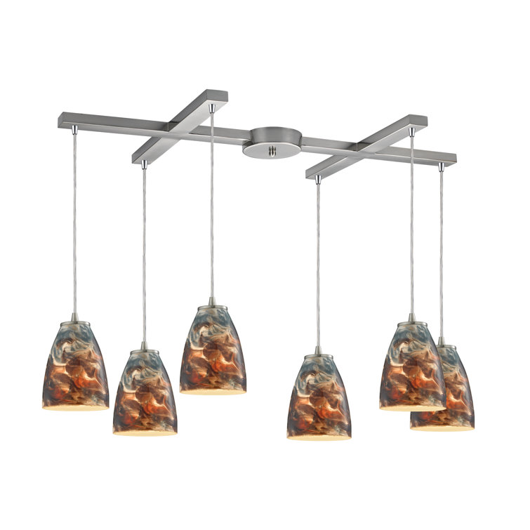 ESTETICA FURNITURE 6 Light Kitchen Island Dome Pendant Wayfair